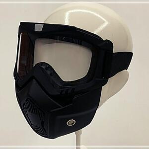 [2개구성] 고글 방풍 자전거 라이딩 바이크 스키 라이더 투명 분리형 마스크 LWCFD31B