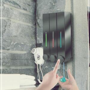 3 세제 욕실 구 업소 디펜서 가정 호텔 스 형 물비누 샴푸 통 키밍 주방 벽걸이 LW94DD88