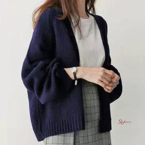 여자 직장인 아우터 니트 사무실 학생 간절기 가디건uvw506