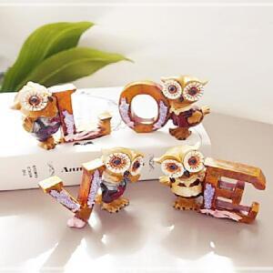 [2개구성] 장식 선반 러브 앉아있는 앉은 4P 인형 인테리어 못난이삼형제 품 부엉이 소품 이니셜 LW9DC70C