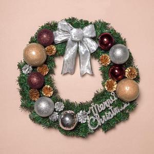 크리스마스리스 트리 장식용품 DIY 트리장식 40cm 리스 크리스마스 원형 초코볼