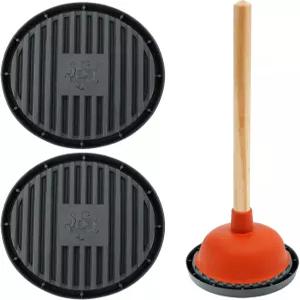 YOSINXU 2개 플런저 트레이 변기 플런저용 공기 건조 매트 낙하 및 빠르게 정리 홀더 전용