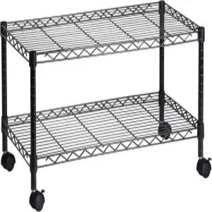 허니 캔두 허니는 2단 미디어 카트 CRT-03937 블랙 18 x 36을 할 수 있습니다