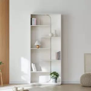 클리브 자작나무 인테리어 거실 서재 선반 책장 화이트