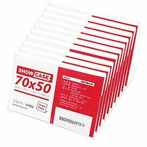 [2개구성] 주아트사인 표시판 보드판 SHOW 안내판 아크릴꽂이 단면70x50 C 이름판 미니쇼케이스 LW8DF9CE