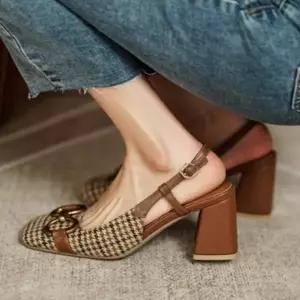 쪼리샌들 333 통굽샌들 여성슬링백 여름샌들 여성샌들 하이힐