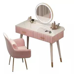 북유럽 화장대의자 의 인테리어 등받이 패브릭 페브릭