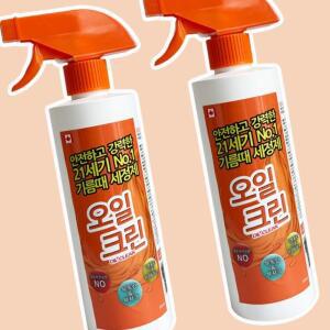 오일크린 세정제 500ML x 2개 기름때청소 주방청소용품 주방클리너 식당 가정용 EWDC4320