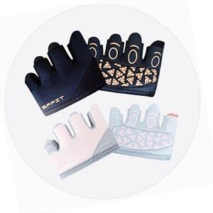 [2개구성] 소프트 방지 헬스 핑크M 역기 기구 반 장갑 운동 굳은살 KWC5659A