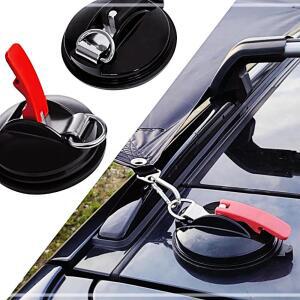 [2개구성] 자동차 차량 큐방 QB-01블랙 용품 캠핑 차박 진공 흡착판 KWA18F40