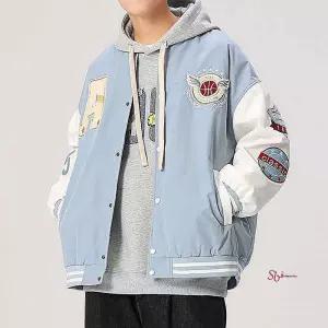 남자 스타일 과잠바 야구점퍼 스타디움자켓 패치달린zab988