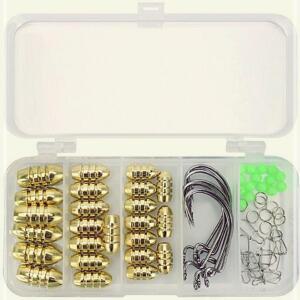 [2개구성] 채비 텍사스 낚시봉돌 루어낚시 세트박스 웜낚시세트 암산코리아 웜낚시 리그 LW26E2AE