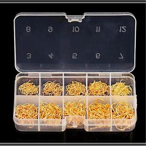 [2개구성] 낚시도구 600P 메탈골드 낚시바늘 낚시훅 세트 바다 낚시용품 FAW65DBFE