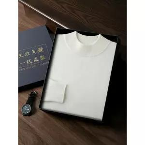 EAMT 남자 폴라 니트 심리스 올오버 정품 캐시미어 클래식 반 울 루즈핏 빅사이즈 YJ1