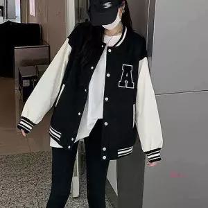 여자 코디 점퍼 바시티 데이트 룩 야구 간절기 외출 룩바시티opq885