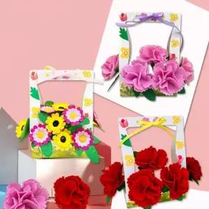 [지앤지] 카네이션 플라워박스 DIY키트 부직포 꽃공예 어버이날 만들기재료