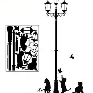 [2개구성] 포인트 고양이 벽지 스티커 월페이퍼 ARWB07ED6