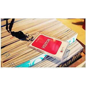 [2개구성] 세로 검정 케이스세트 1p 릴홀더 이름태그 회의 프리젠테이션 ARW609BA1