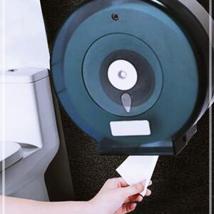 [2개구성] 블랙 공동화장실 점보 롤 케이스 공공화장실 휴지 KWB3A0BB