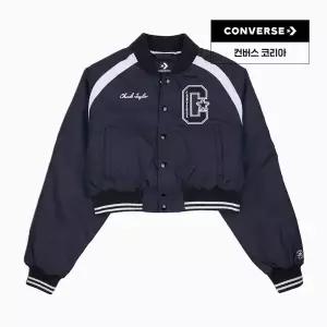 CONVERSE 컨버스 아우터 레트로 척 그래픽 바시티 자켓 블랙 10027978-A01 977925