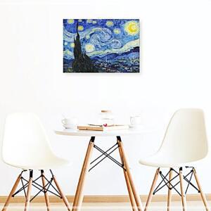 [2개구성] 별이 빛나는 밤 인테리어소품 명화 반 그림 액자 고흐 AWC191C0