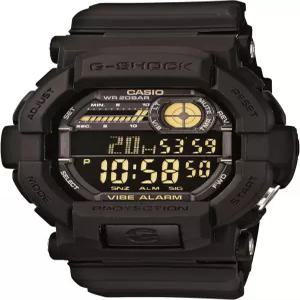 카시오 G-Shock GD-350-1B 200M WR 충격 저항 진동 알람 1/100초. 스톱 워치 + 카운트다운 타이머 워드