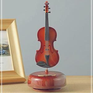 [2개구성] 레트로 바이올린 이벤트선물 뮤직박스 생일선물 오르골 기념일선물 멜로디 FLWC5F901