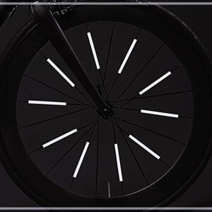 [2개구성] 스포크 판 바퀴살 12P 스틱 야간라이딩 장비 안전 자전거 휠 반사 용품 KWE52B5F