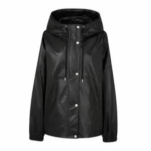 [매장정품] 스튜디오 톰보이 신세틱 레더 후드 자켓_블랙 9176161972 3752739