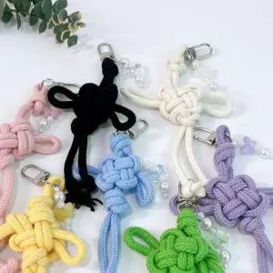 전통 동심결 매듭 비즈 키링 공예 만들기 DIY 키트 끈 실 부자재