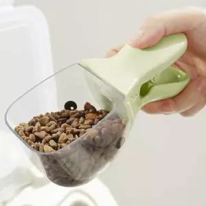 [셀러에이드]강한내구성사료스푼 밀봉집게 집게함께쓰는 오염방지 강한내구성