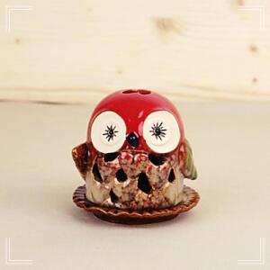 [2개구성] 하트 미니어처 도자기 장식 인테리어 이 캔들홀더 소 인형 품 부엉 AW0D5648