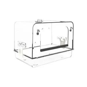 앵무새 목욕통 투명 노즐 놀이터 모이통 새용품 아크릴