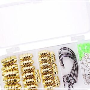 [2개구성] 암산코리아 세트박스 낚시봉돌 웜낚시세트 웜낚시 루어낚시 텍사스 리그 채비 KW26E2AE