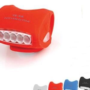 [2개구성] 경량7구실리콘색상램덤 안전등 ld 자전거튜닝 AEW270EF2