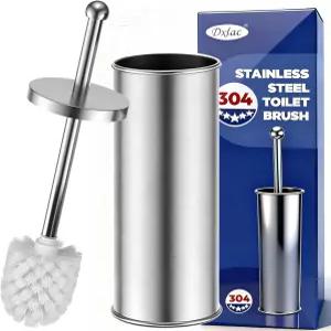 변기 브러시 및 홀더 세트 욕실 심층 청소 탈착식 내부 그릇 물집 방지 컴팩트 내구성을 위한 304