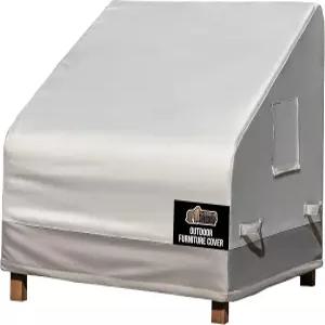 고릴라 그립 방수 중형 야외 파티오 의자 커버 30인치 겨울용 조절 가능한 가구 세트 쿠션 건조 유지 햇빛