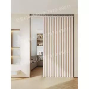 욕실 파티션 커튼도어 칸막이 가림막 커튼 접이식 공간분리 이동식 거실