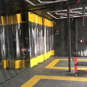 세차장 커튼 슬라이딩 공장 자바라 미닫이 칸막이 방풍 문