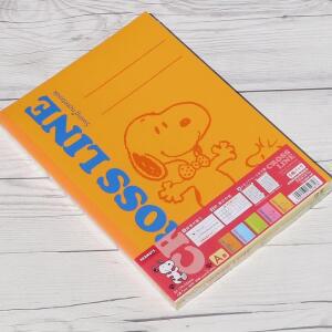 나카바야시 B5 5권/팩 스누피 크로스라인 58A-5P 공책 일본