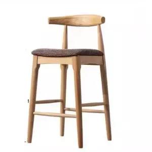 원목 홈바의자 등받이 월넛색 레스토랑 일식 바체어 인테리어 높이 원목가구 체어