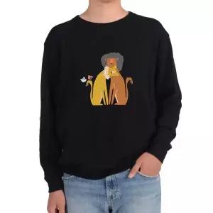 [셀러에이드]기모맨투맨 사자커플 사자부부 러브 사랑 그림 다양한색상