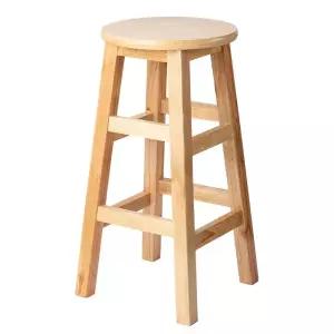 나무 홈바의자 레스토랑 원목 원형 바 스툴 사각