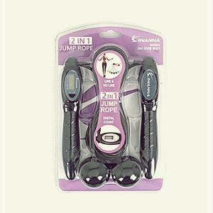 [2개구성] 2 in 1 디지털 카운트 일반 줄없는 실내 실외 운동 성인용 카운터 멀티 기능성 줄넘기 NWCDF7EF