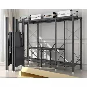 좁은방기숙사 접이식옷장 간편조립 이동식행거 원룸수납 옷커버 옷정리시