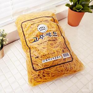 [2개구성] 고무밴드 생활용품 1kg 고무줄 탄력 노란 생밴드 HW2799C2