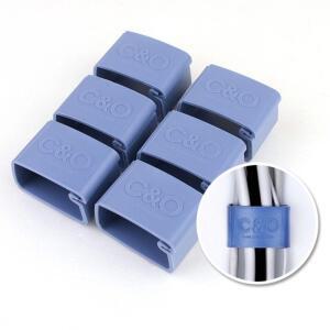 [2개구성] 부착식 정리 와이어클립 6P 케이블타이 기 전선 케이블선 HW30BFB1