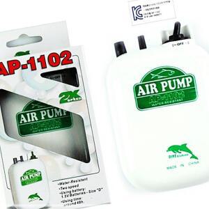 [2개구성] 씨타임 AIR PUMP 공기펌프 고기펌프 기포기 산소발생기 휴대용 IPW07D1B4