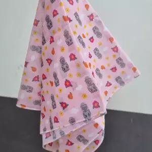 (돌하르방 핑크) 국산 면 스카프/손수건/반다나-개별포장-도매매가능-동일가격선택묶음가능