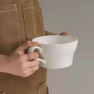 [하프클럽/브이와이]본차이나 요거트 볼 수프 도자기 심플 주방